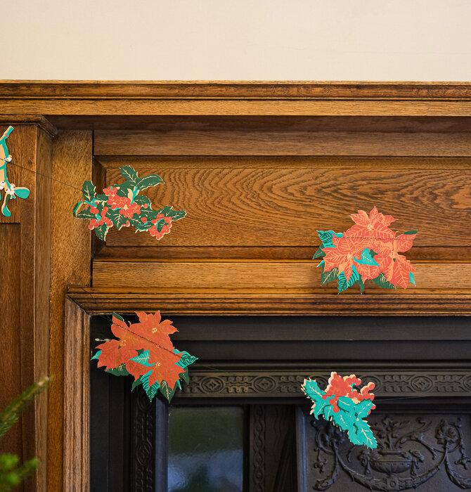 Garland - Recycled Cotton Paper | Winter Foliage