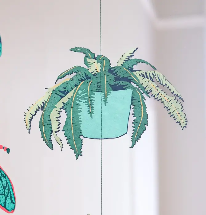 Garland | Vertical | Recycled Cotton Paper | Houseplants