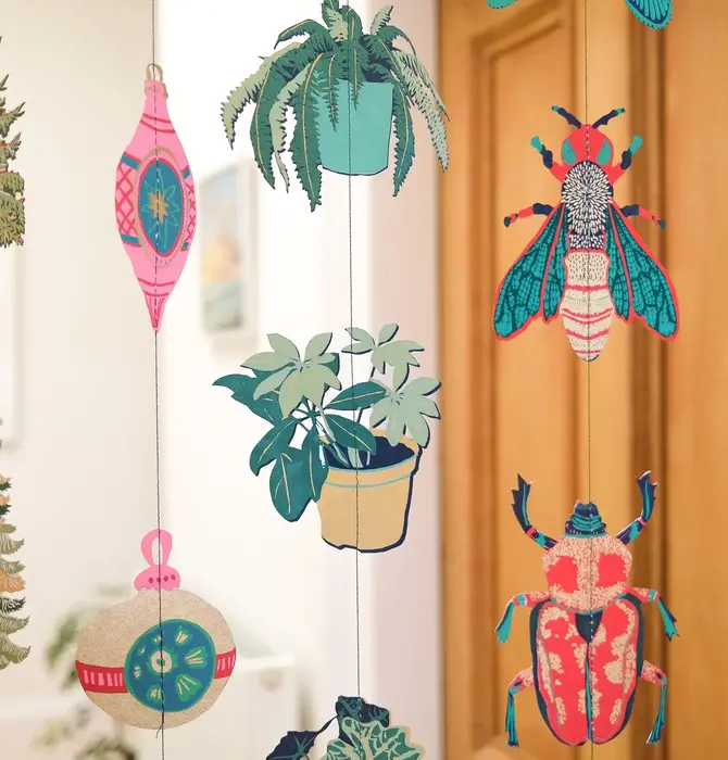Garland | Vertical | Recycled Cotton Paper | Houseplants