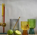 Glass Tumbler | Niko Tall | Teal + Green
