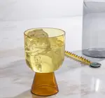 Glass Tumbler | Niko Short | Amber + Yellow