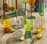 Bar Spoon | Niko | Amber + Teal Glass