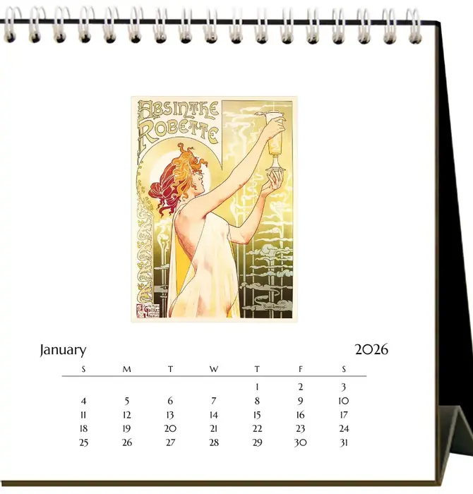 Desk Easel Calendar | 2026 | Found Image
