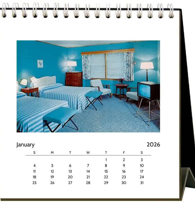 Desk Easel Calendar | 2026 | Found Image