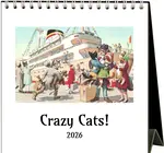 Desk Easel Calendar | 2026 | Crazy Cats!