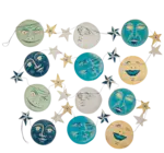 Garland | Recycled Cotton Paper | Moons & Stars