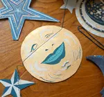Garland | Recycled Cotton Paper | Moons & Stars