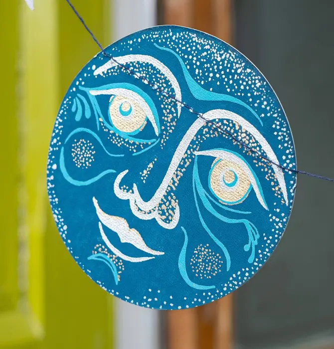 Garland | Recycled Cotton Paper | Moons & Stars