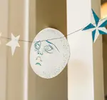 Garland | Recycled Cotton Paper | Moons & Stars