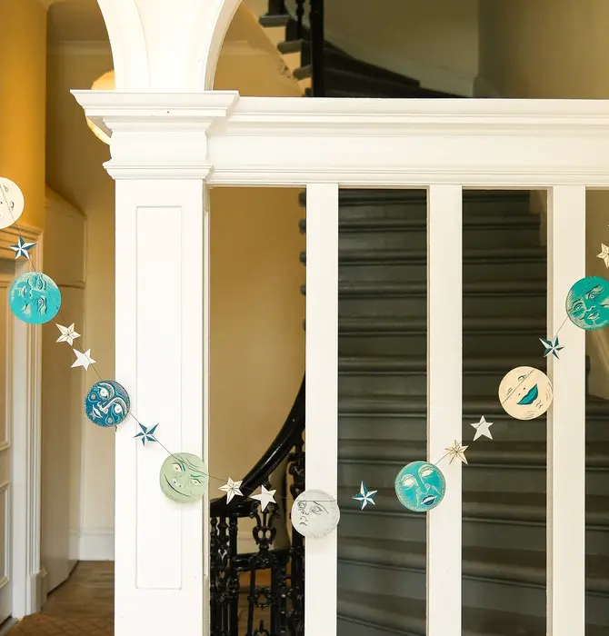 Garland | Recycled Cotton Paper | Moons & Stars