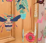 Garland | Vertical | Recycled Cotton Paper | Insects
