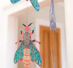 Garland | Vertical | Recycled Cotton Paper | Insects
