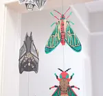 Garland | Vertical | Recycled Cotton Paper | Insects