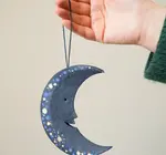 Ornament | Recycled Paper Board | Crescent Moon
