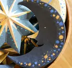 Ornament | Recycled Paper Board | Crescent Moon