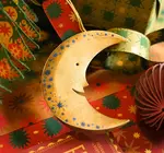 Ornament | Recycled Paper Board | Crescent Moon