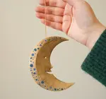 Ornament | Recycled Paper Board | Crescent Moon