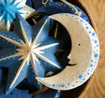 Ornament | Recycled Paper Board | Crescent Moon