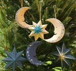 Ornament | Recycled Paper Board | Crescent Moon