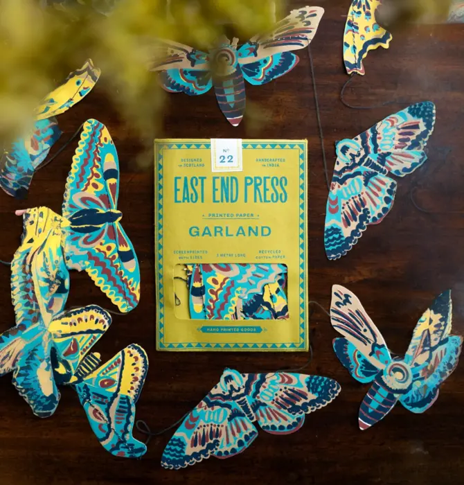 Garland | Recycled Cotton Paper | Moths