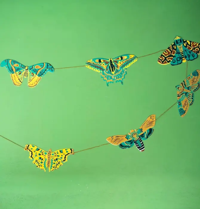 Garland | Recycled Cotton Paper | Moths