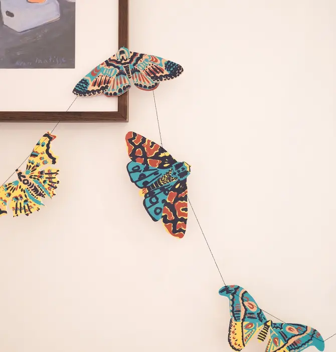 Garland | Recycled Cotton Paper | Moths