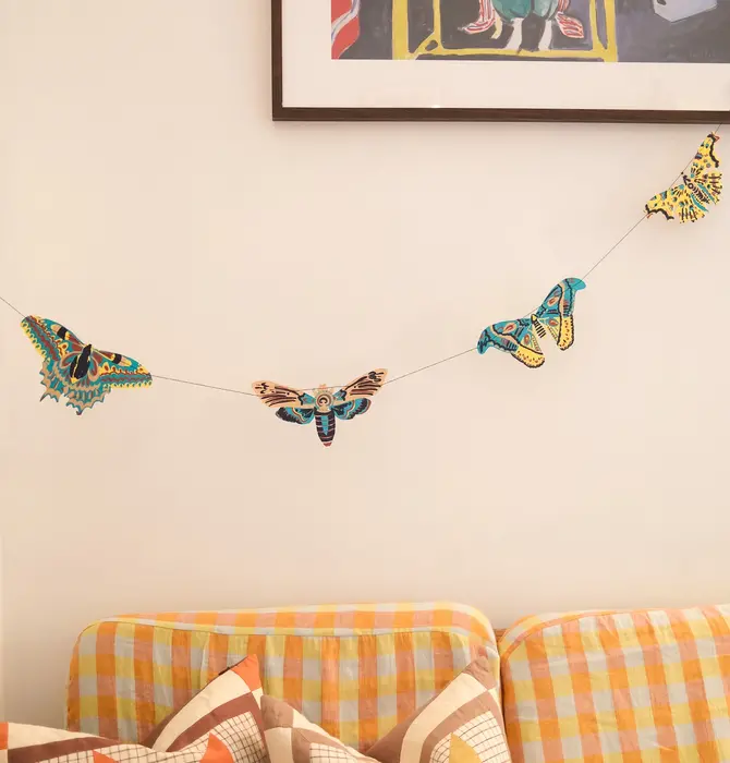 Garland | Recycled Cotton Paper | Moths