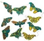 Garland | Recycled Cotton Paper | Moths