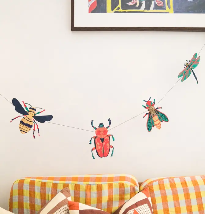 Garland | Recycled Cotton Paper | Insects