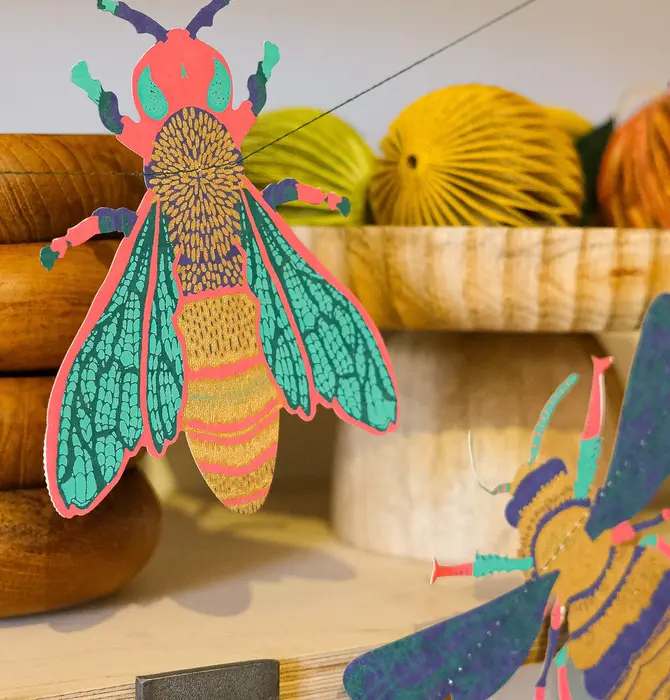 Garland | Recycled Cotton Paper | Insects