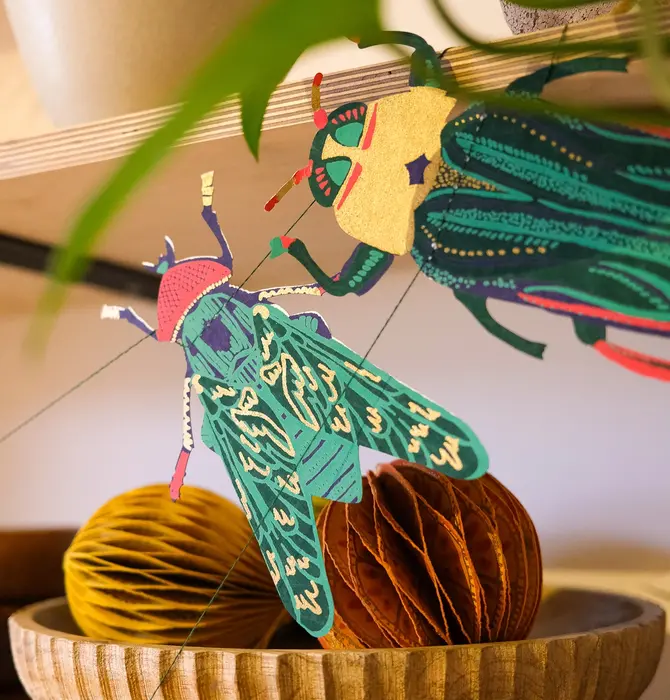Garland | Recycled Cotton Paper | Insects