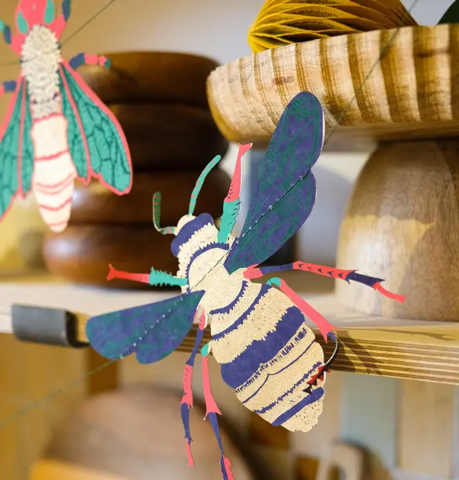 Garland | Recycled Cotton Paper | Insects