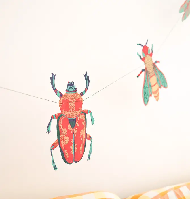 Garland | Recycled Cotton Paper | Insects