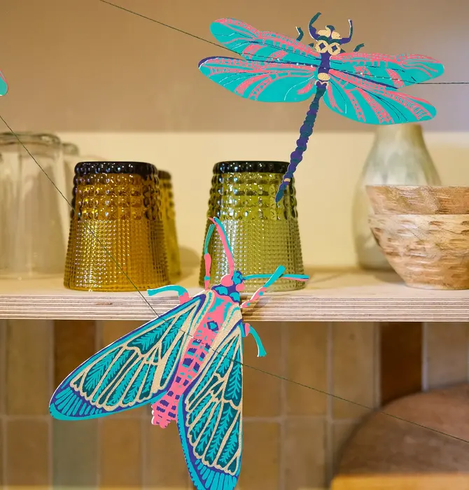 Garland | Recycled Cotton Paper | Insects