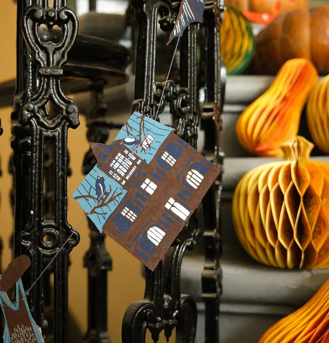 Garland | Recycled Cotton Paper | Haunted House