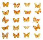 Garland | Recycled Cotton Paper | Butterflies Yellow/Ochre/White