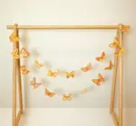 Garland | Recycled Cotton Paper | Butterflies Yellow/Ochre/White