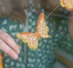 Garland | Recycled Cotton Paper | Butterflies Yellow/Ochre/White