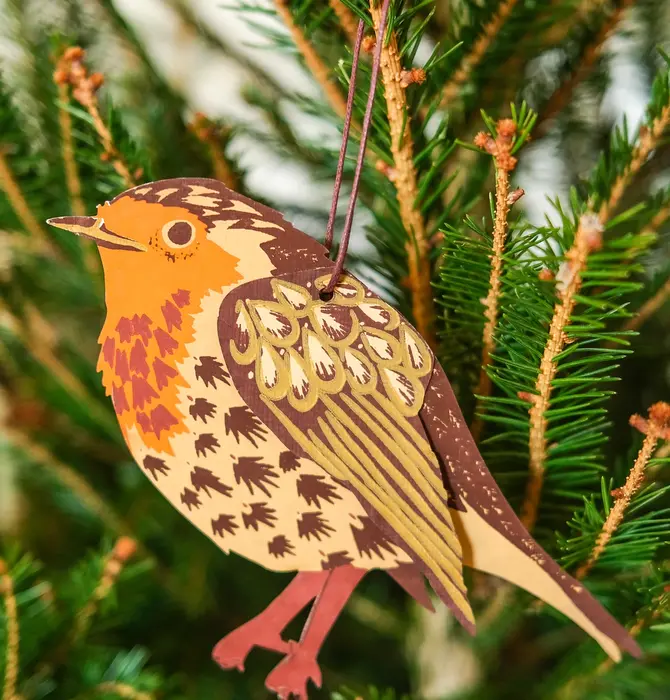Ornaments | Recycled Cotton Paper | Winter Birds
