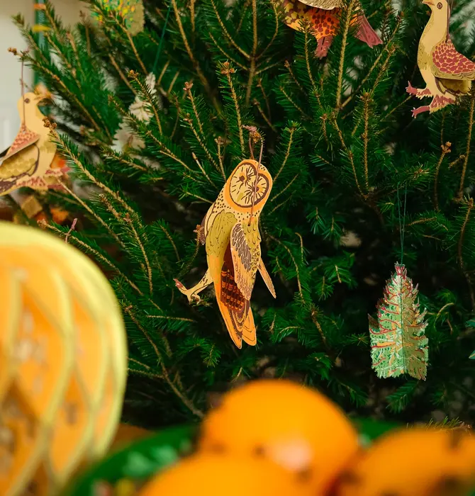 Ornaments | Recycled Cotton Paper | Winter Birds