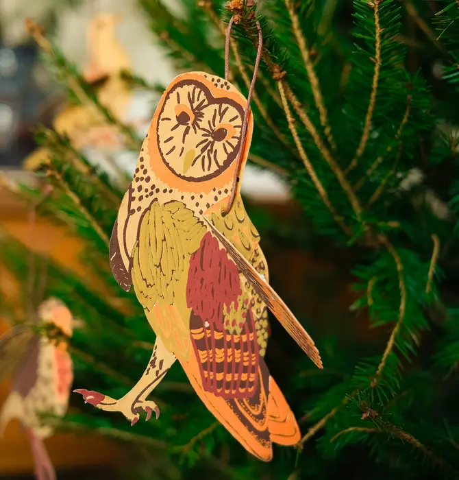 Ornaments | Recycled Cotton Paper | Winter Birds