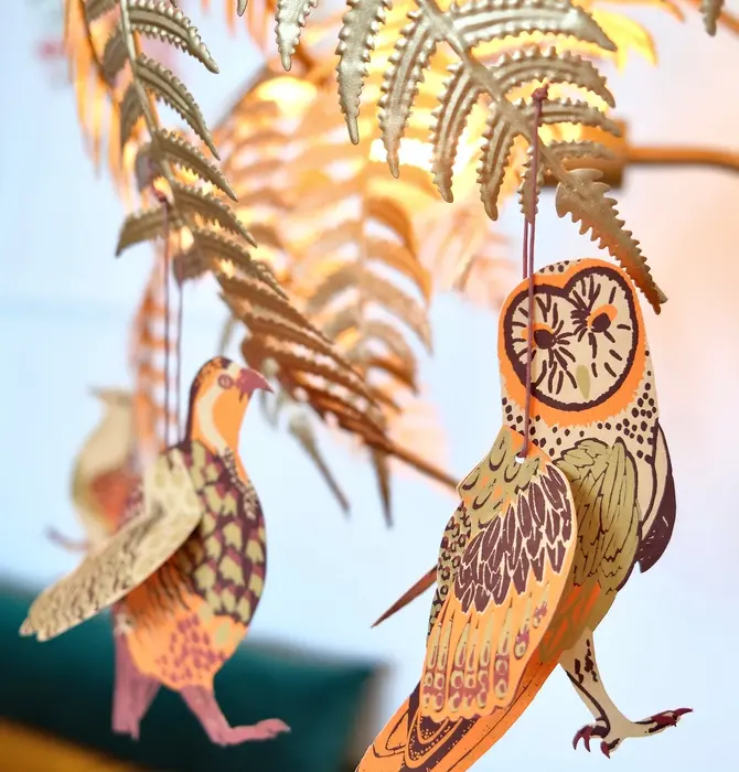 Ornaments | Recycled Cotton Paper | Winter Birds