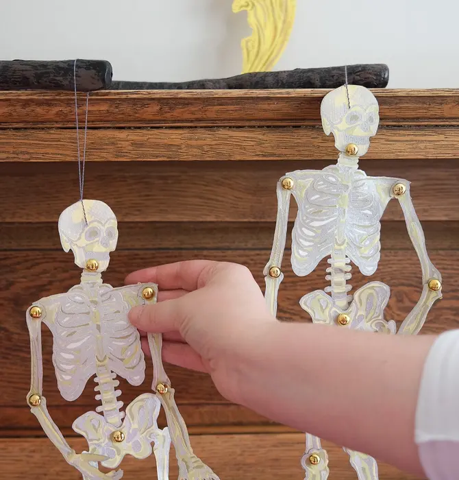 Ornaments | Recycled Cotton Paper | Dancing Skeletons