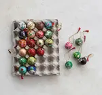 Ornament | 1" Paper Mache Ball | Hand-Painted Multicolor Assorted