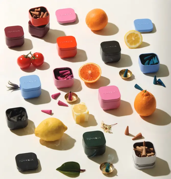 Incense Cones | Cubed Metal Tin