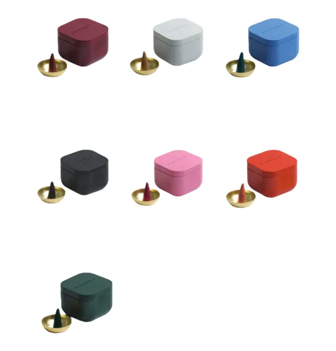 Incense Cones | Cubed Metal Tin