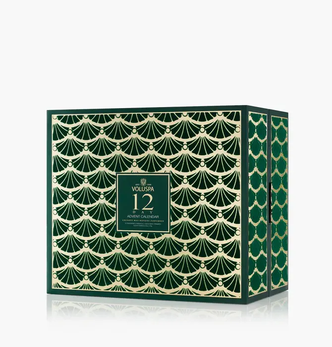 Candle Gift Set | Petite Pedestal Candle | 12 Day Advent Calendar