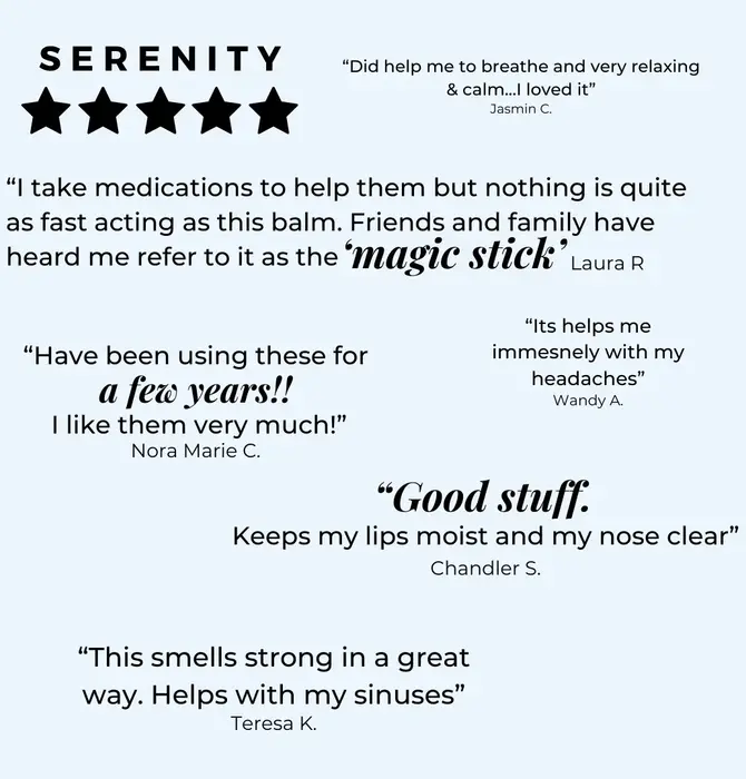 Balm | Aromatherapy | Serenity | Menthol Eucalyptus