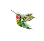 Brooch Pin | Ruby Throated Hummingbird