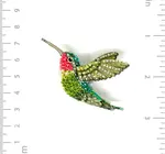 Brooch Pin | Ruby Throated Hummingbird